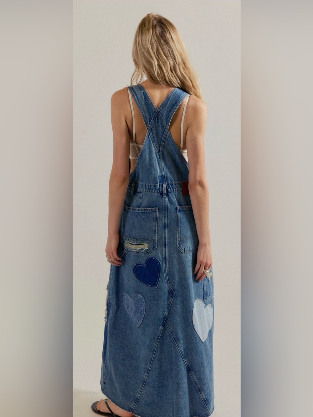 Free People We The Free Key To My Heart Patched Skirtalls. NWT. Labour of love - Picture 2 of 5